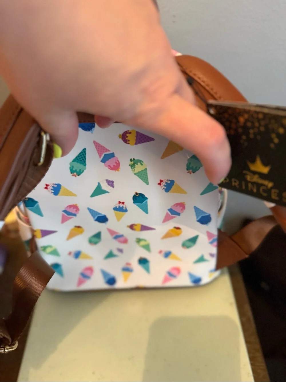 Loungefly princess Ice Cream Waffle Mini Backpack